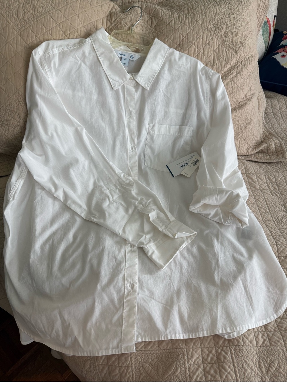 Women’s White Button-Up Shirt - Classic Long Sleeve